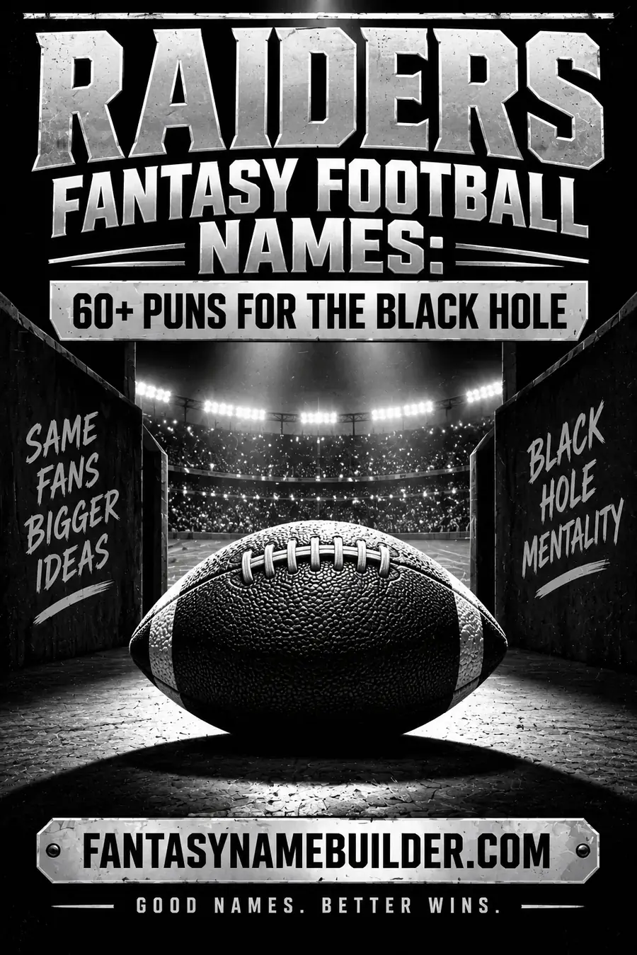 Raiders Fantasy Football Names: 60+ Puns for the Black Hole